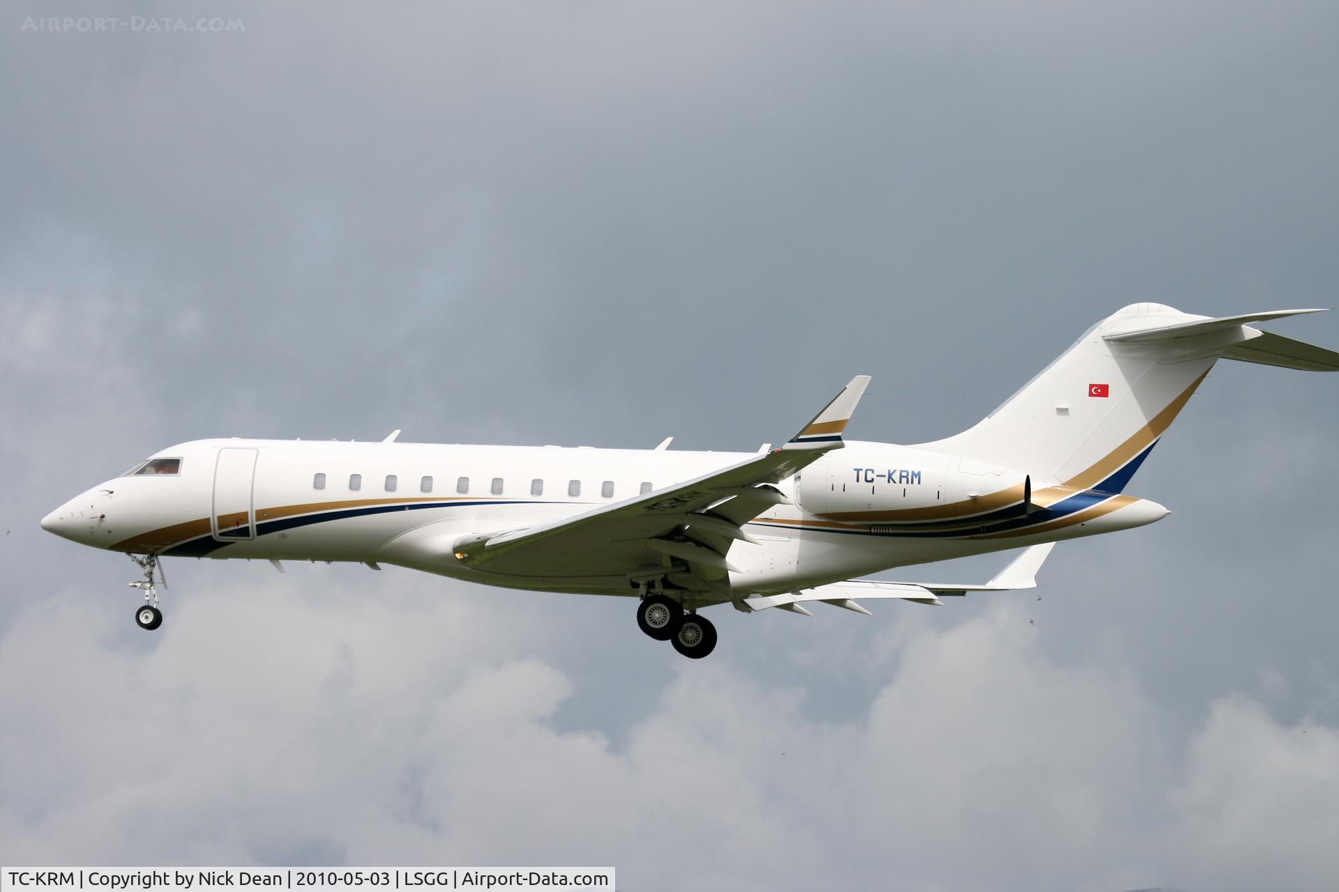 TC-KRM, 2008 Bombardier BD-700-1A11 Global 5000 C/N 9318, LSGG