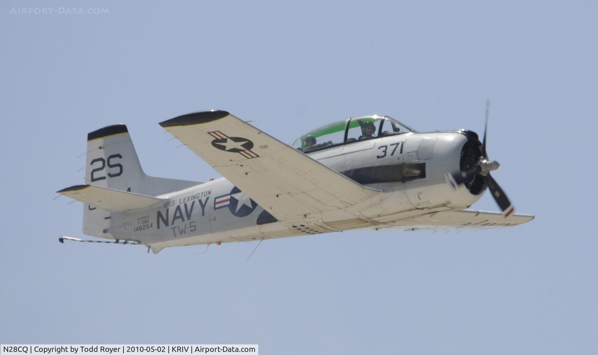 N28CQ, 1957 North American T-28C Trojan Trojan C/N 252-17, March Field Airfest 2010