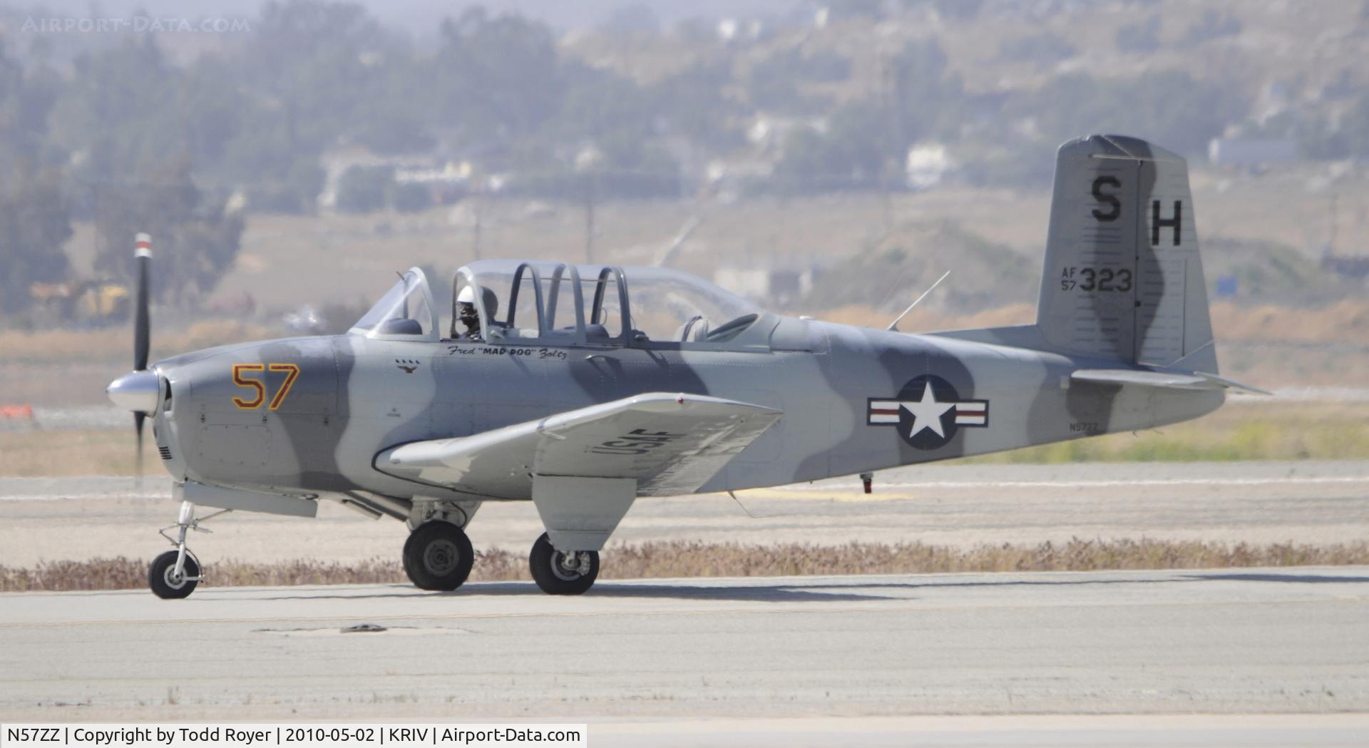 N57ZZ, 1957 Beech D-45 Mentor C/N BG-323, March Field Airfest 2010