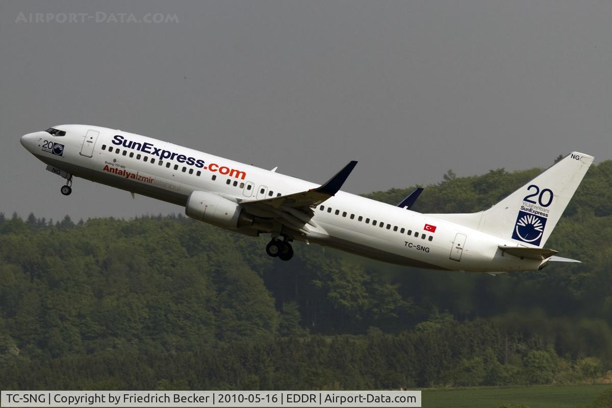 TC-SNG, 2008 Boeing 737-8HC C/N 36530, departing via RW27 destination Istanbul