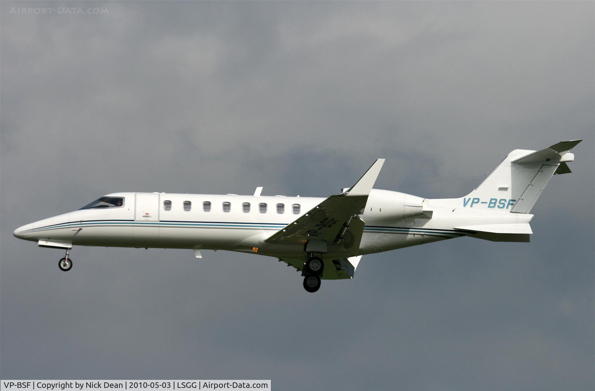 VP-BSF, 2009 Learjet 45 C/N 45-374, LSGG