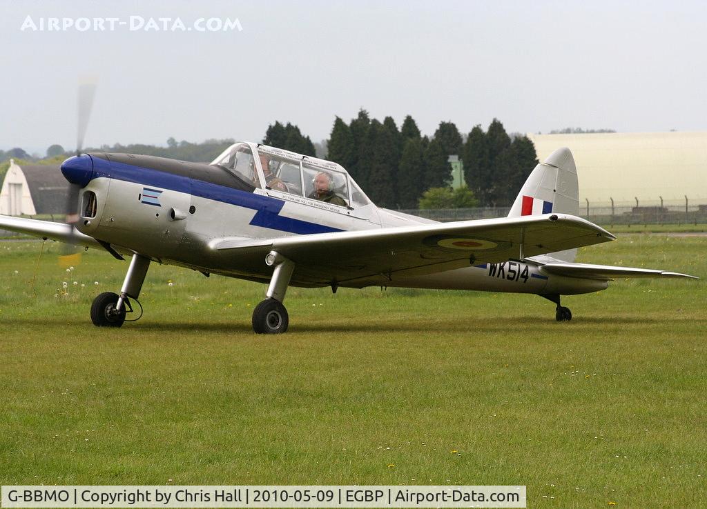 G-BBMO, 1952 De Havilland DHC-1 Chipmunk T.10 C/N C1/0550, at the Great Vintage Flying Weekend