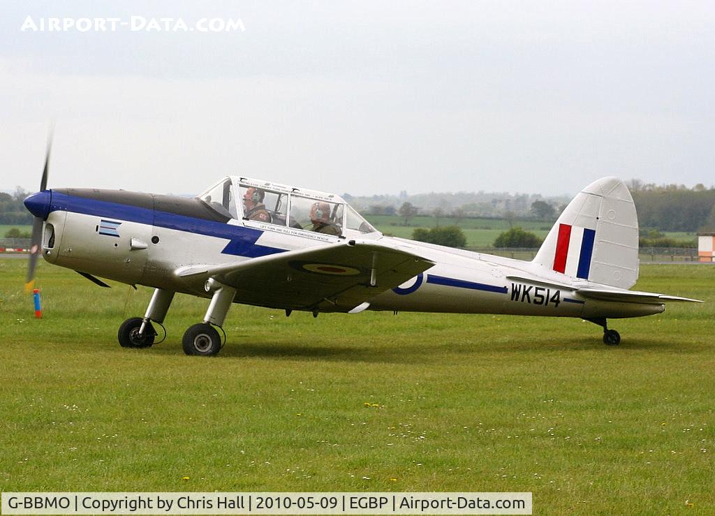 G-BBMO, 1952 De Havilland DHC-1 Chipmunk T.10 C/N C1/0550, at the Great Vintage Flying Weekend
