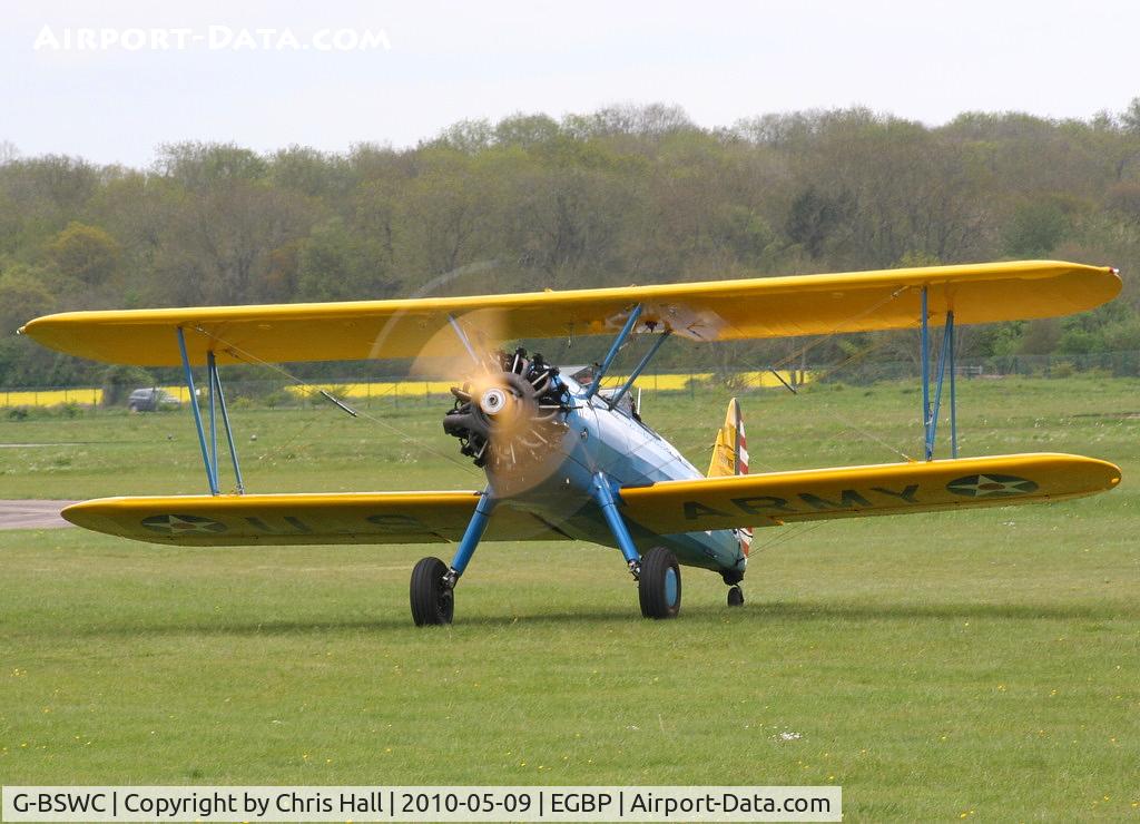 G-BSWC, 1944 Boeing E75 C/N 75-5560, at the Great Vintage Flying Weekend