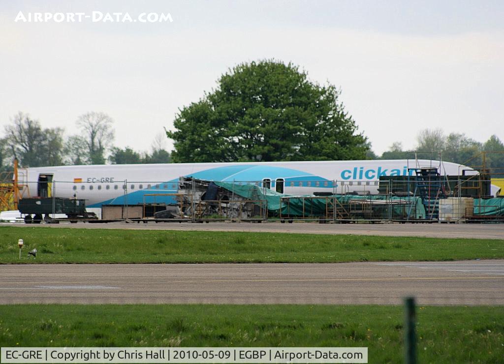 EC-GRE, Airbus A320-211 C/N 134, ex Clickair, being scrapped by ASI at Kemble