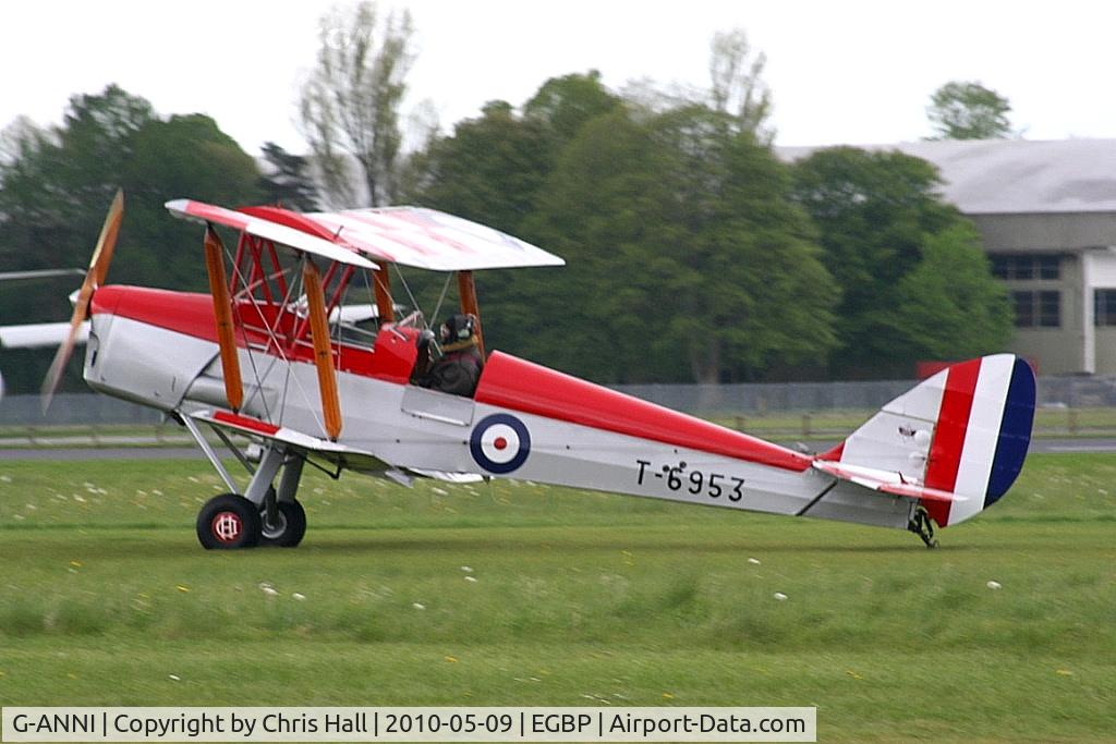 G-ANNI, 1941 De Havilland DH-82A Tiger Moth II C/N 85162, at the Great Vintage Flying Weekend