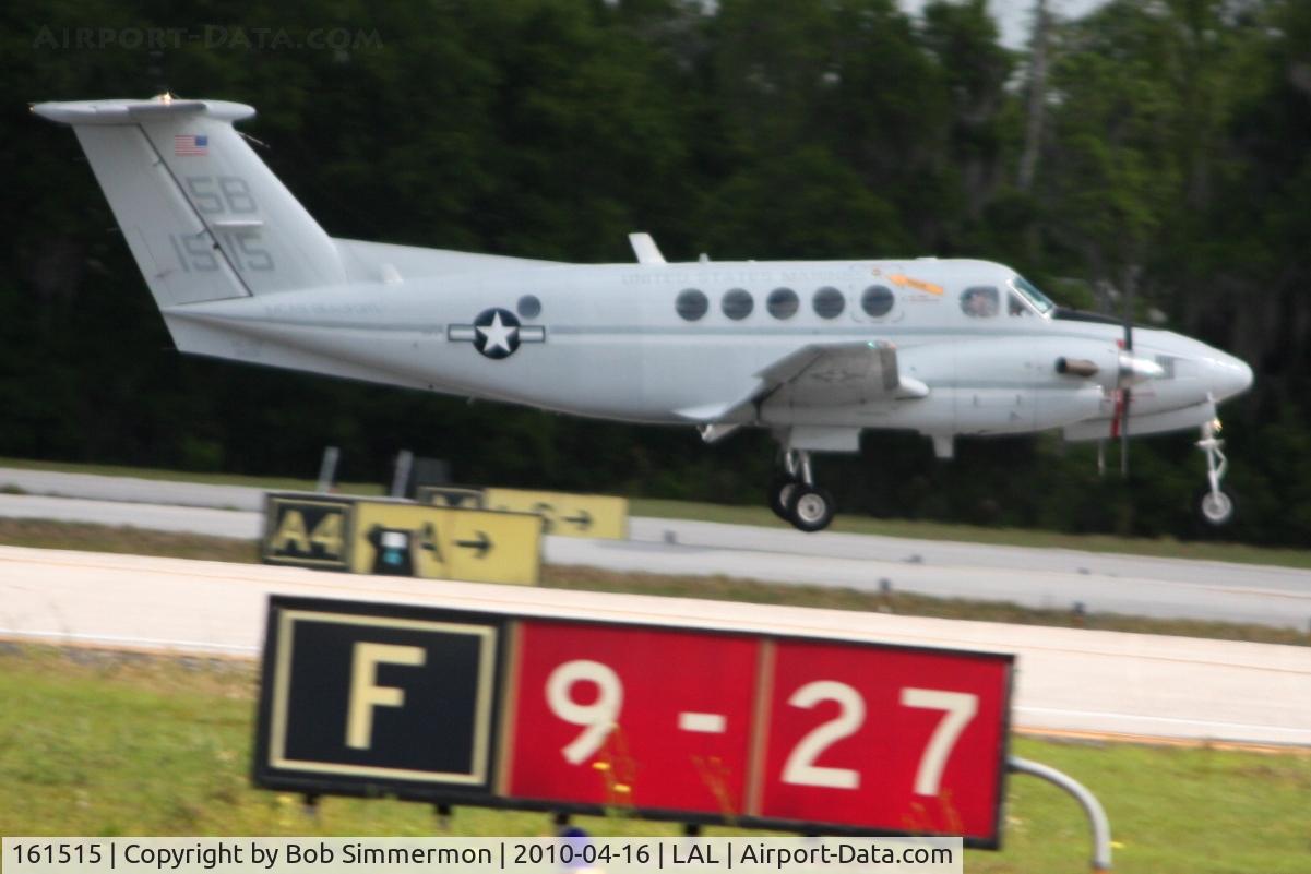 161515, Beech UC-12B Huron C/N BJ-63, Landing on 9 during Sun N Fun 2010 at Lakeland, FL.