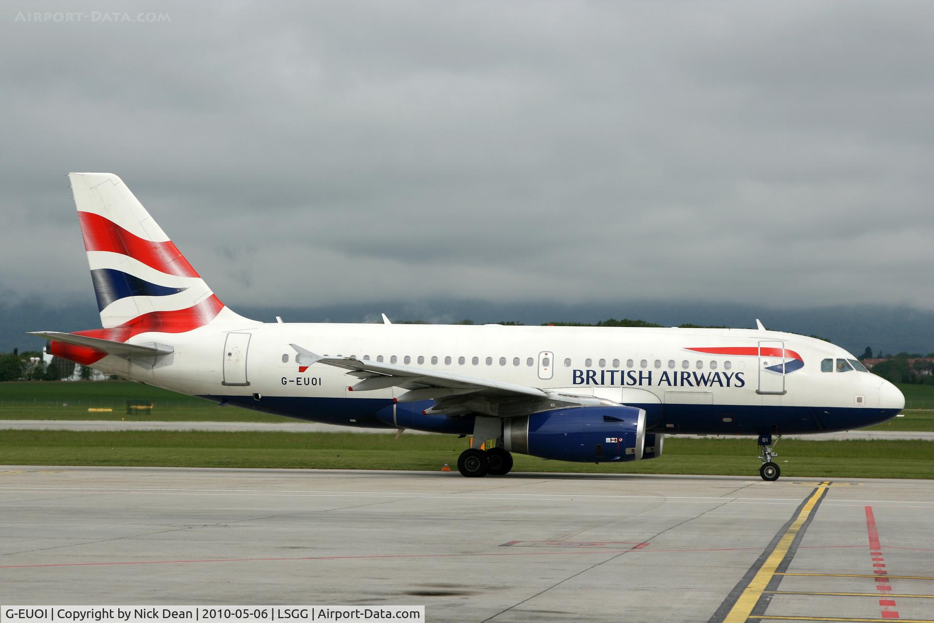 G-EUOI, 2001 Airbus A319-131 C/N 1606, LSGG