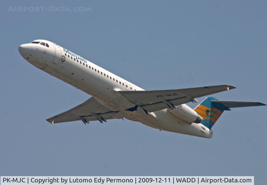 PK-MJC, 1993 Fokker 100 (F-28-0100) C/N 11463, Merpati Nusantara Airlines