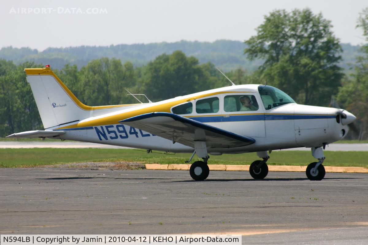 N594LB, 1964 Beech A23 C/N M-594, On a long cross-country from Texas.