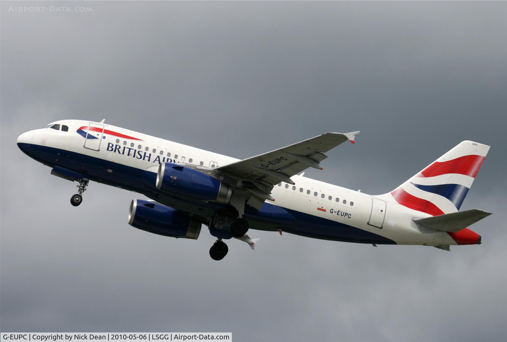 G-EUPC, 1999 Airbus A319-131 C/N 1118, LSGG