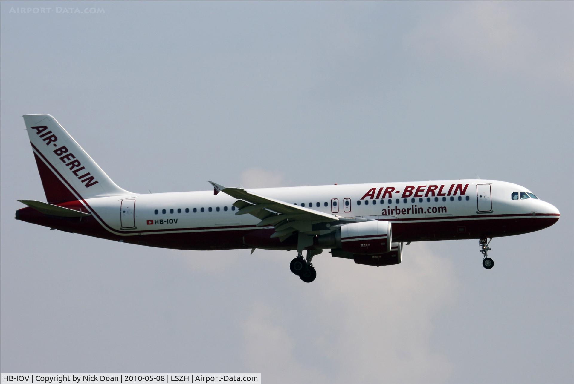 HB-IOV, 2007 Airbus A320-214 C/N 3021, LSZH