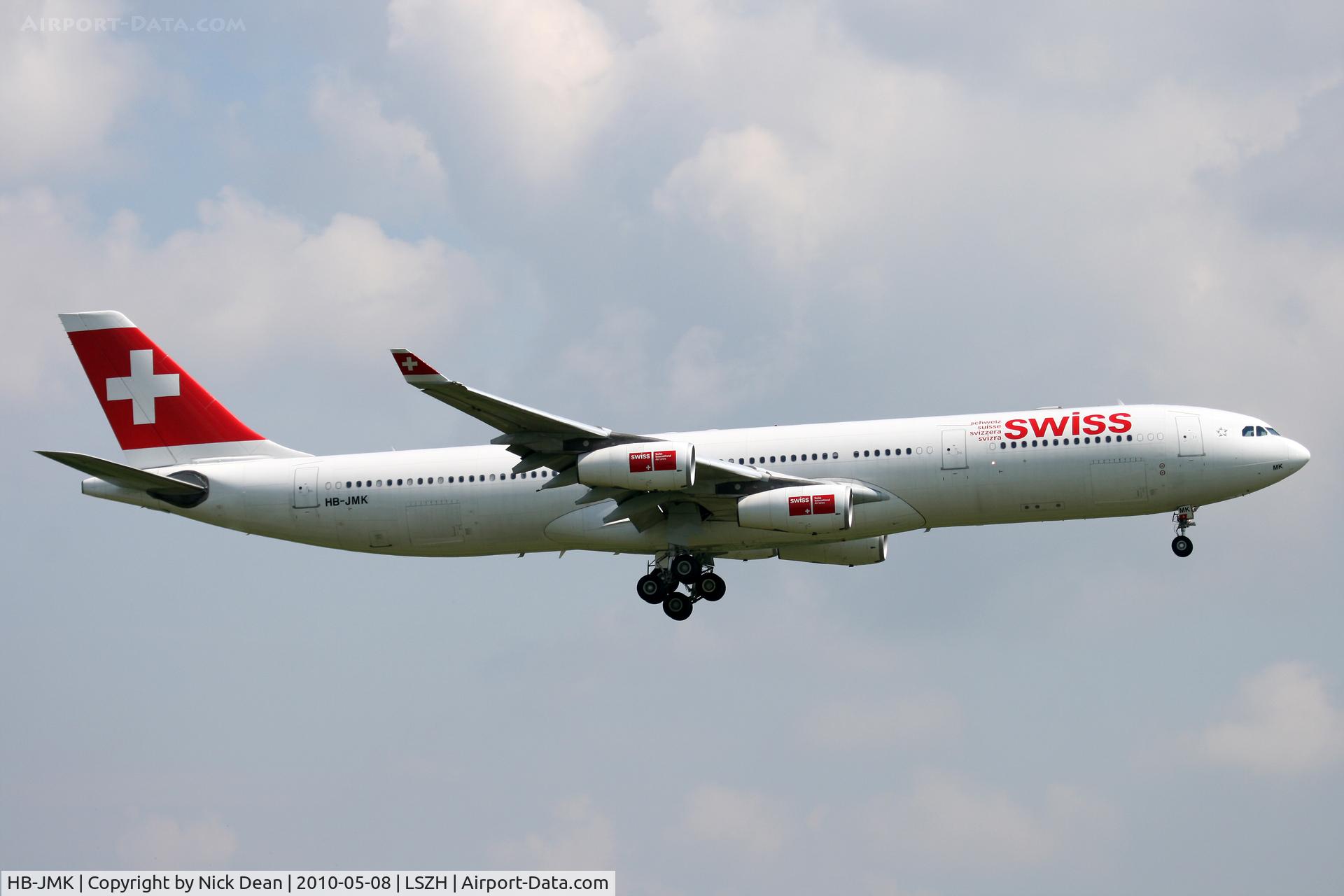 HB-JMK, 1997 Airbus A340-313 C/N 169, LSZH