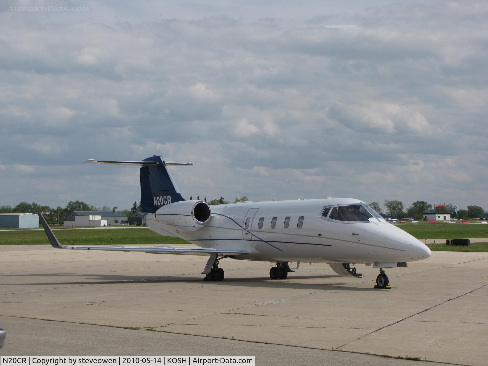 N20CR, 1983 Gates Learjet 55 C/N 097, Orion Ramp Oshkosh WI USA