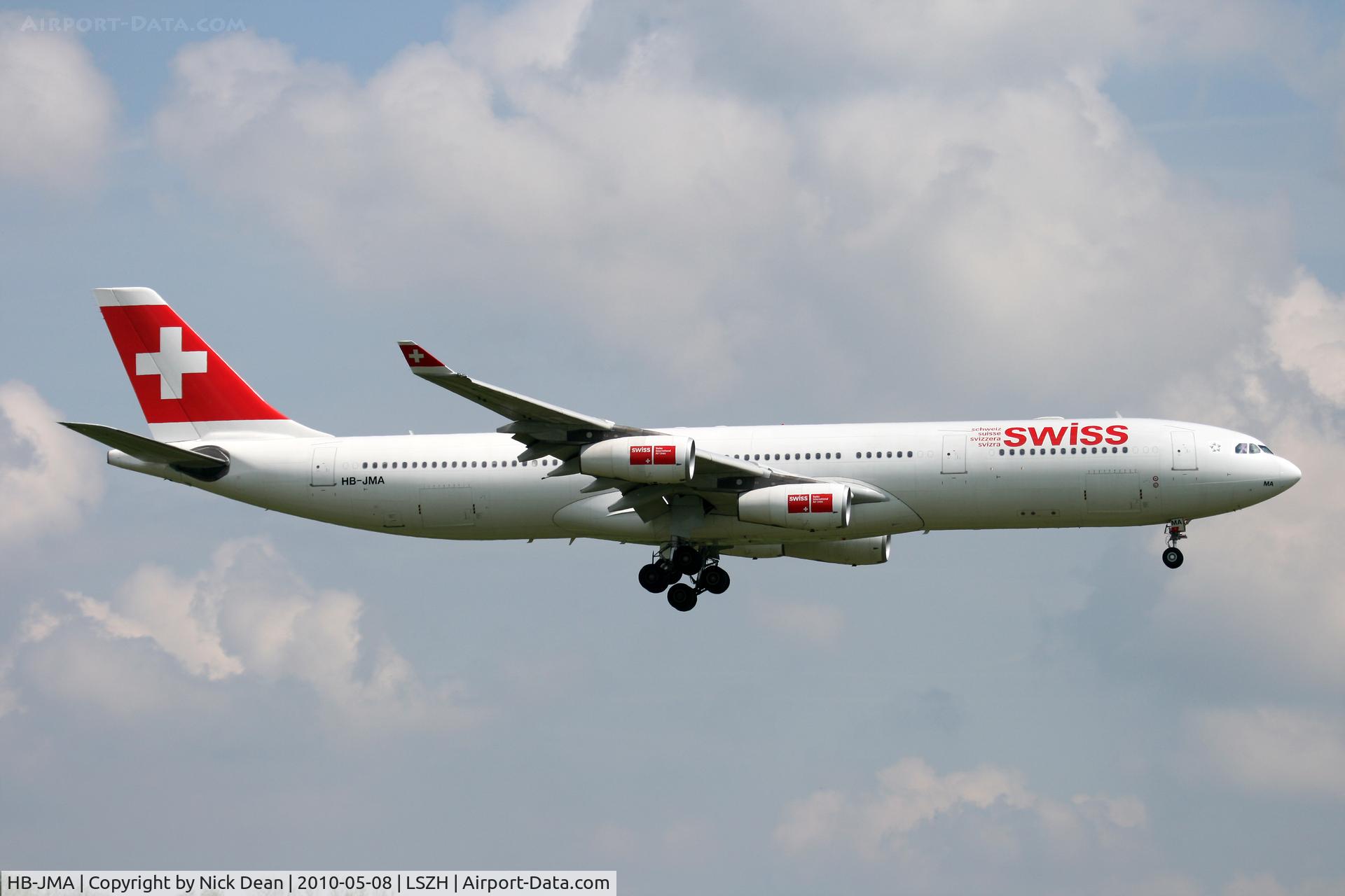 HB-JMA, 2003 Airbus A340-313 C/N 538, LSZH