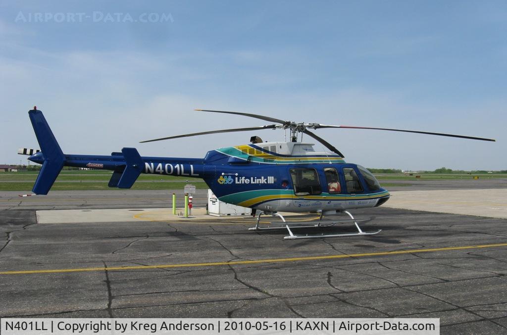 N401LL, 1997 Bell 407 C/N 53208, N401LL from LifeLink at the fuel pump.