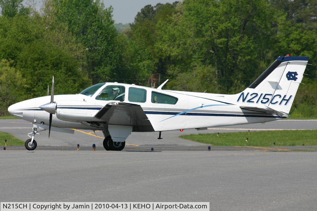 N215CH, 1977 Beech E-55 Baron C/N TE-1116, Most likely operating some sort of medical flight from Chapel Hill.