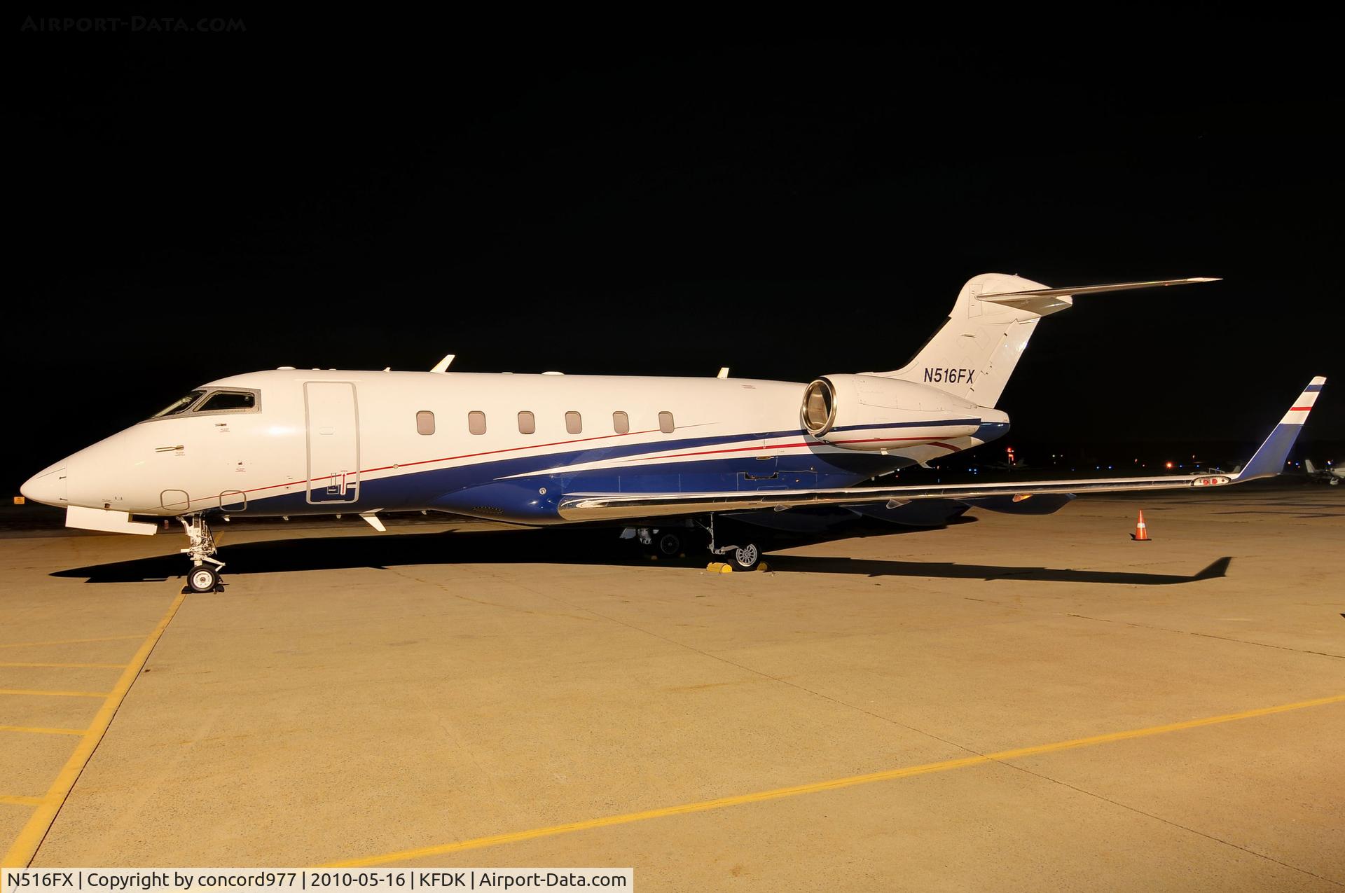 N516FX, 2004 Bombardier Challenger 300 (BD-100-1A10) C/N 20036, Seen at KFDK on 5/16/2010.