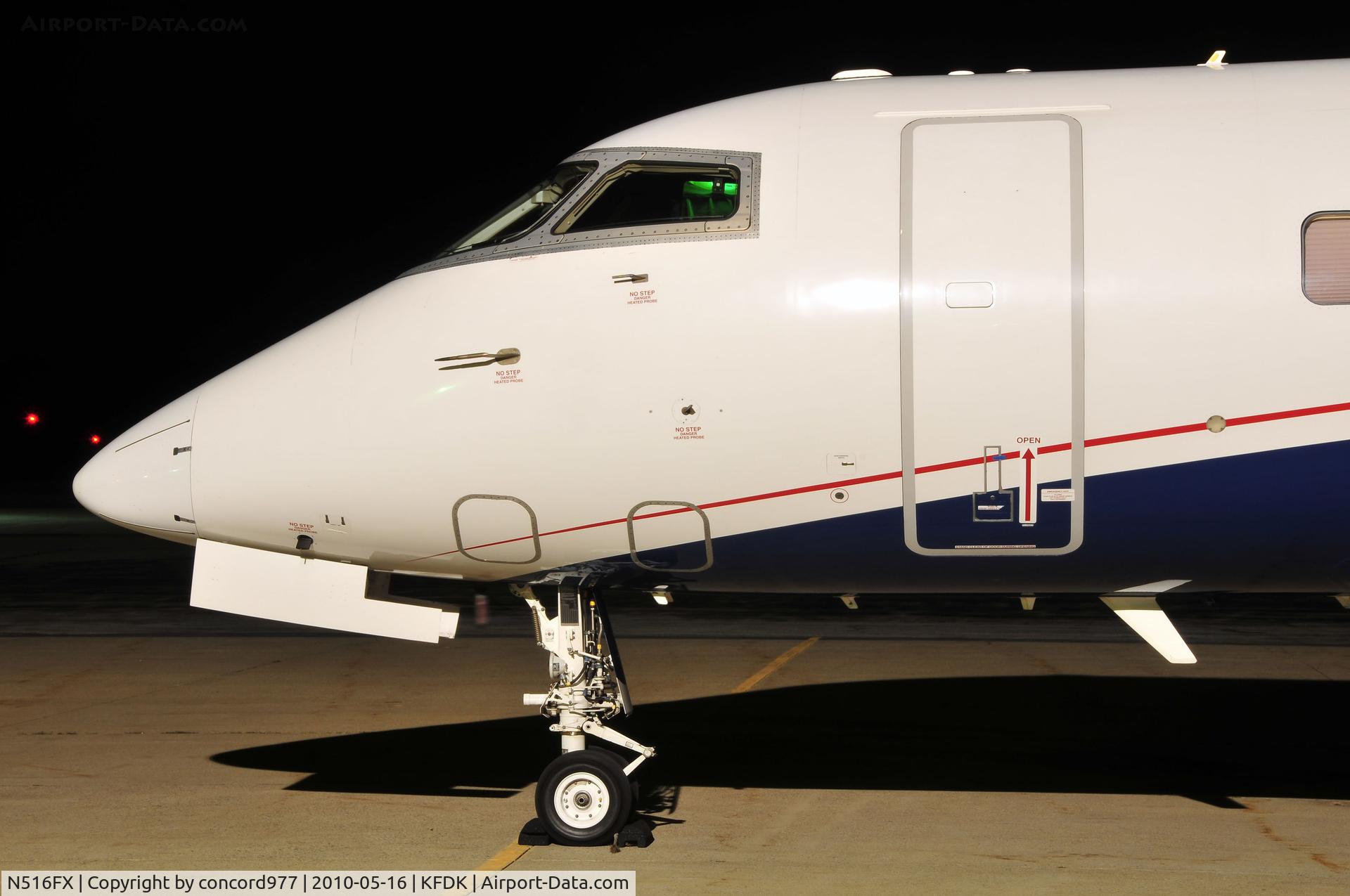 N516FX, 2004 Bombardier Challenger 300 (BD-100-1A10) C/N 20036, Seen at KFDK on 5/16/2010.