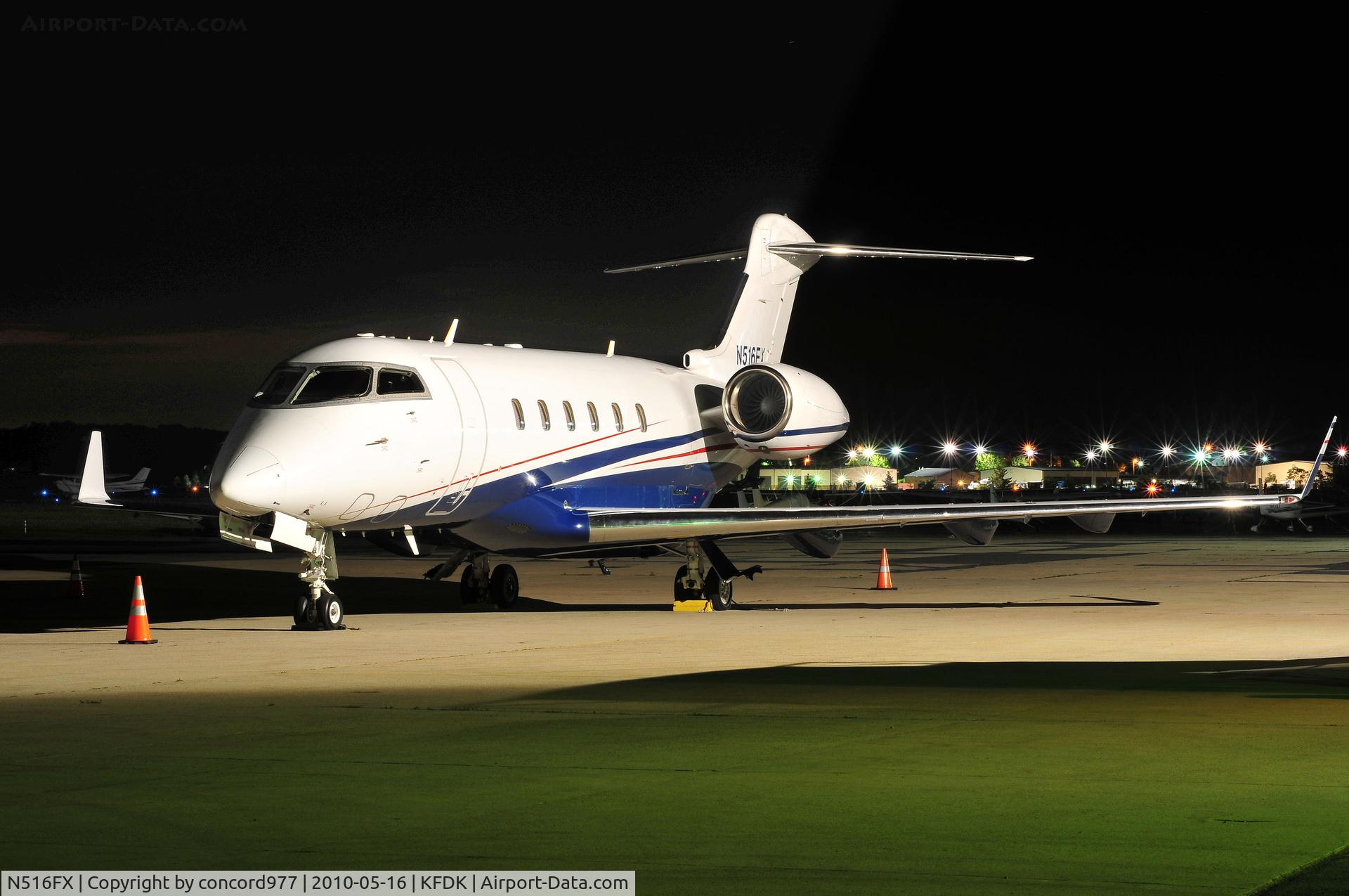 N516FX, 2004 Bombardier Challenger 300 (BD-100-1A10) C/N 20036, Seen at KFDK on 5/16/2010.