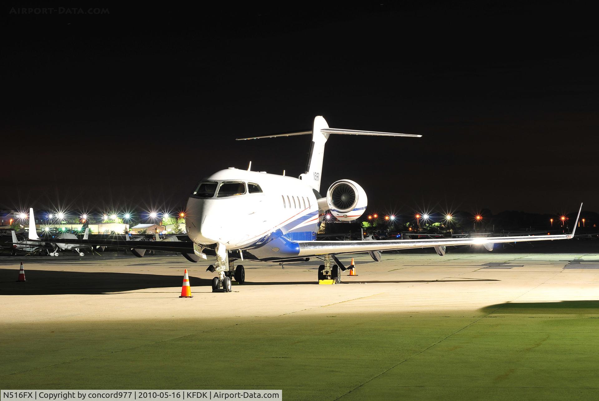 N516FX, 2004 Bombardier Challenger 300 (BD-100-1A10) C/N 20036, Seen at KFDK on 5/16/2010.