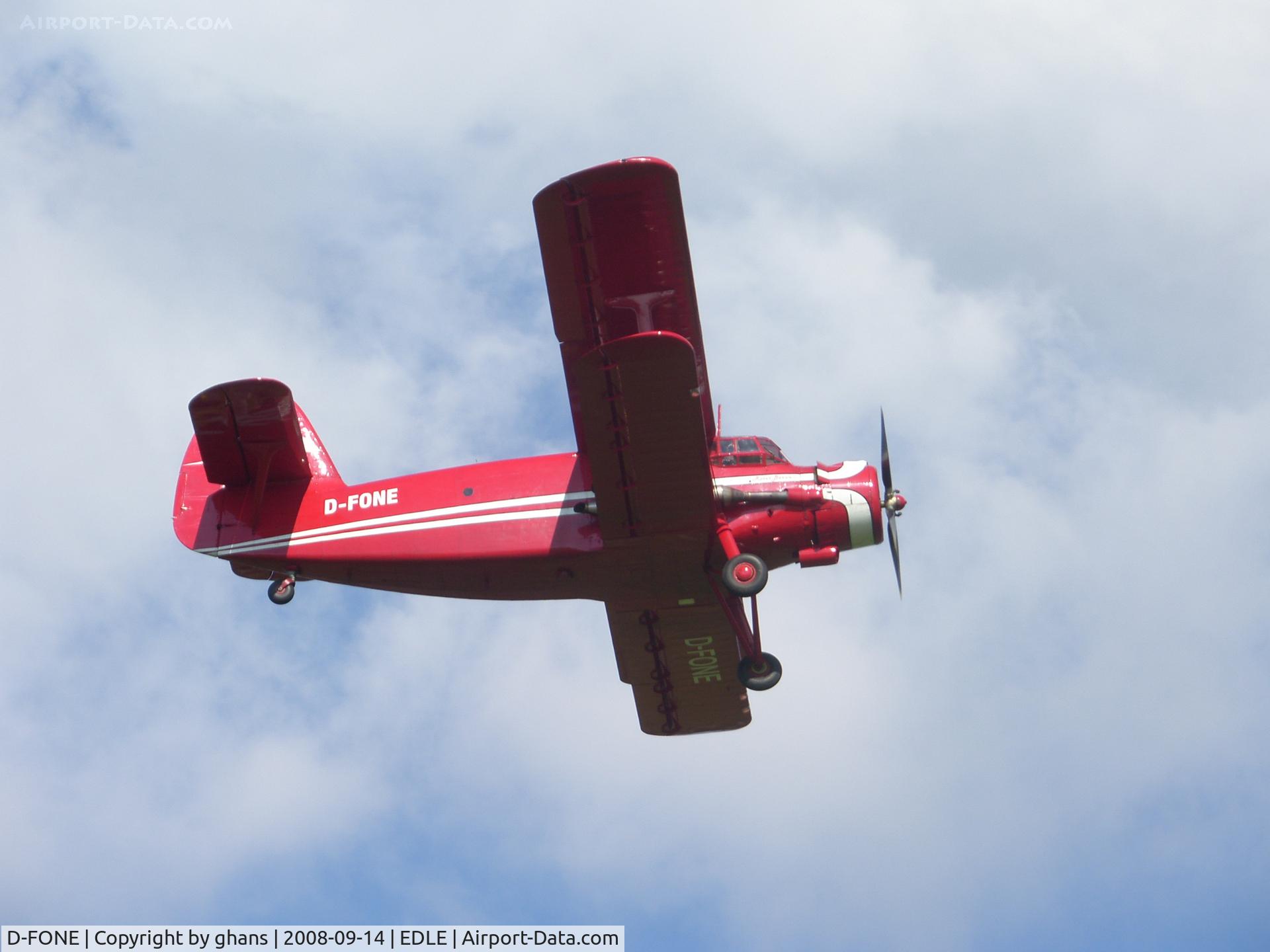 D-FONE, Antonov AN-2T C/N 17812, Just departed Essen-Mülheim