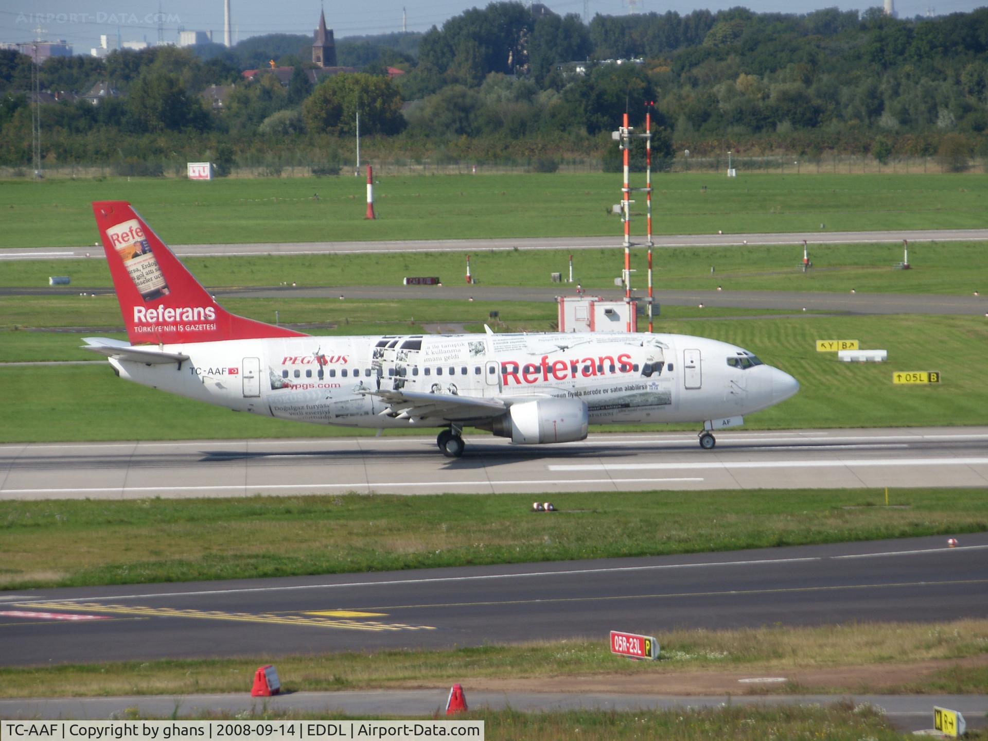 TC-AAF, 1998 Boeing 737-58E C/N 29122, Pegasus logojet