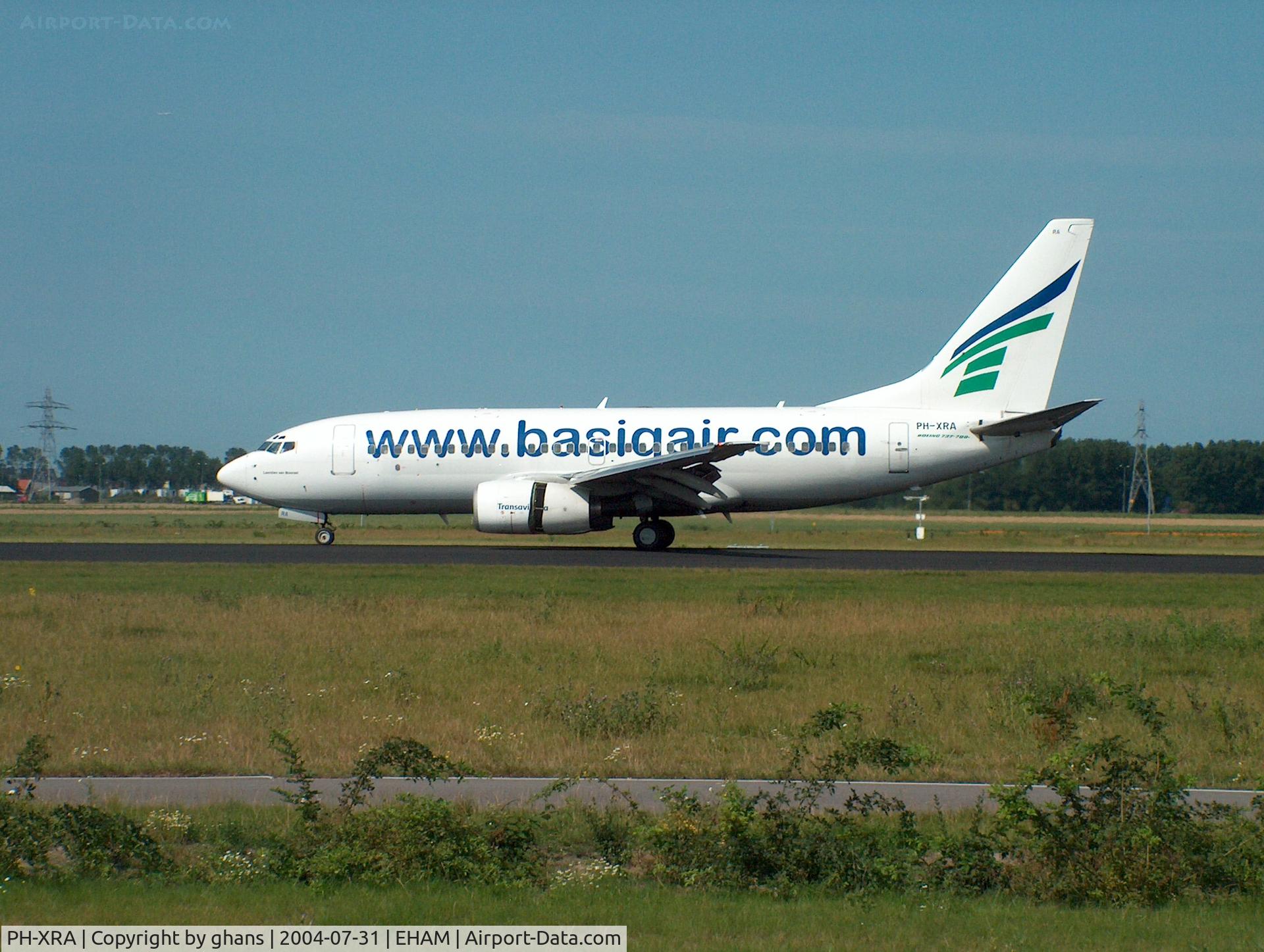 PH-XRA, 2001 Boeing 737-7K2 C/N 30784, The first aircraft in Basiqair colors