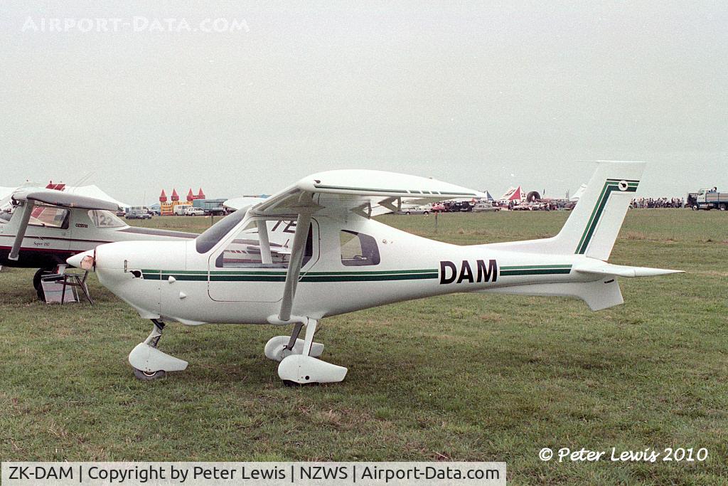 ZK-DAM, Jabiru SK80 Microlight C/N 092, NZ Wholesale Jade Company, Hokitika - 1997