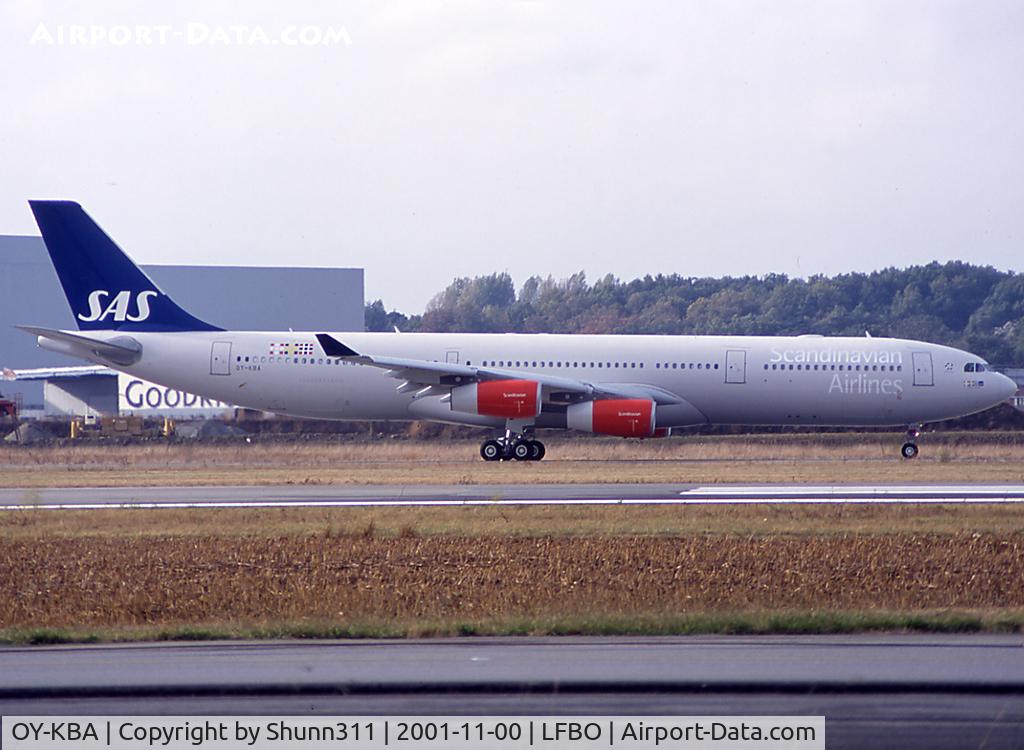 OY-KBA, 2001 Airbus A340-313X C/N 435, Delivery day...