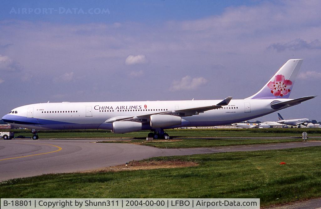 B-18801, 2001 Airbus A340-313 C/N 402, Tarckted at the delivery area after a ceremony with customer...
