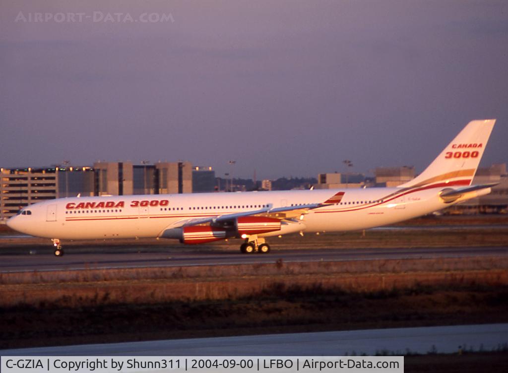 C-GZIA, 2001 Airbus A340-313 C/N 395, Delivery day...