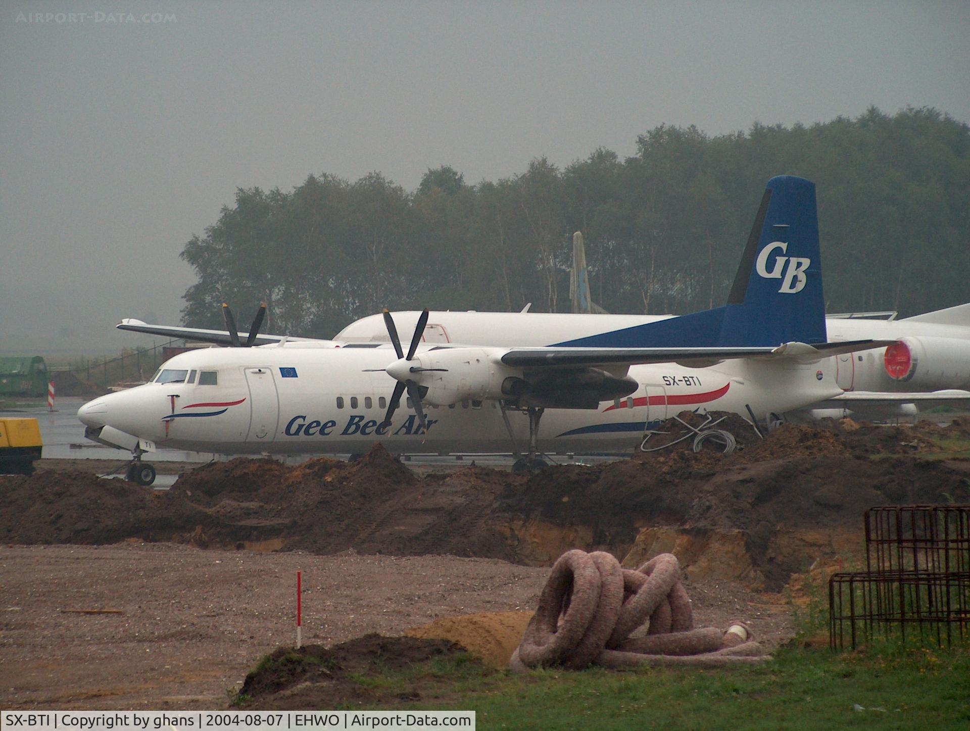 SX-BTI, 1987 Fokker 50 C/N 20103, Stored after service with Gee Bee Air