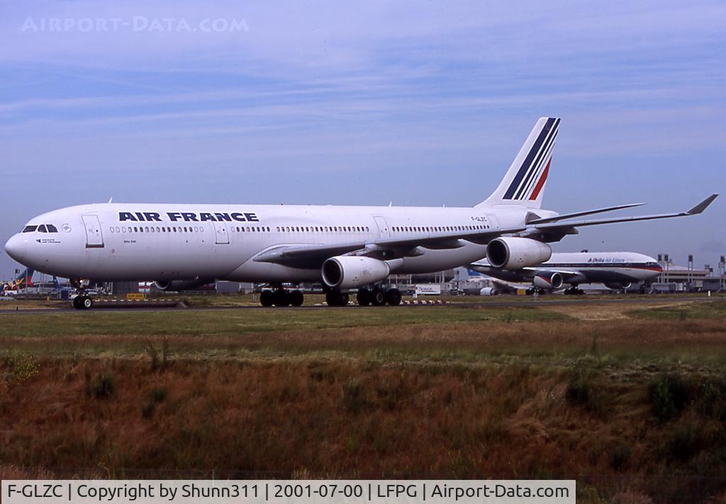 F-GLZC, 1993 Airbus A340-312 C/N 029, Taxiing to the terminal...
