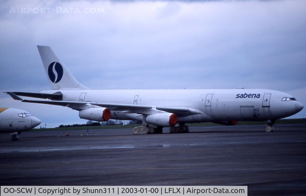 OO-SCW, 1993 Airbus A340-212 C/N 14, Stored...