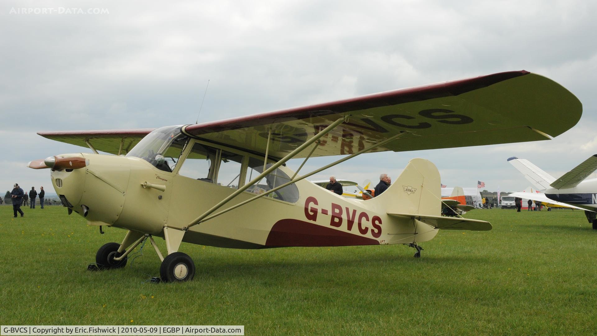 G-BVCS, 1946 Aeronca 7AC Champion C/N 7AC-1346, G-BVCS  at Kemble Airport (Great Vintage Flying Weekend)