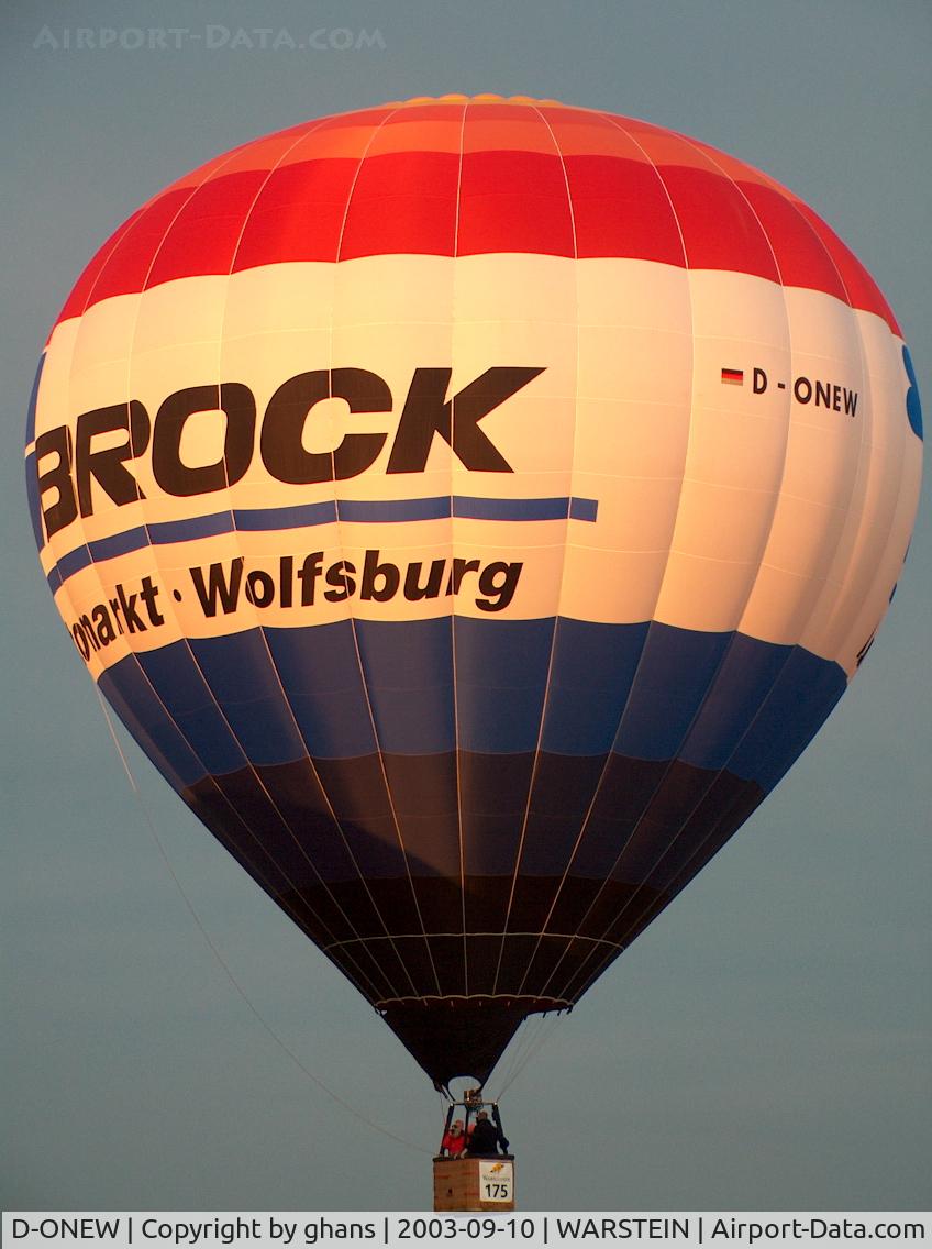 D-ONEW, 2002 Schroeder Fire Balloons G30/24 C/N 963, Brock Automarkt Wolfsberg