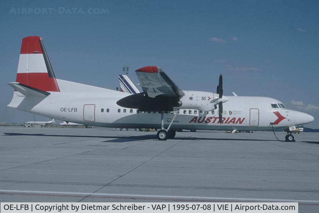 OE-LFB, 1988 Fokker 50 C/N 20123, Austrian Airlines Fokker 50