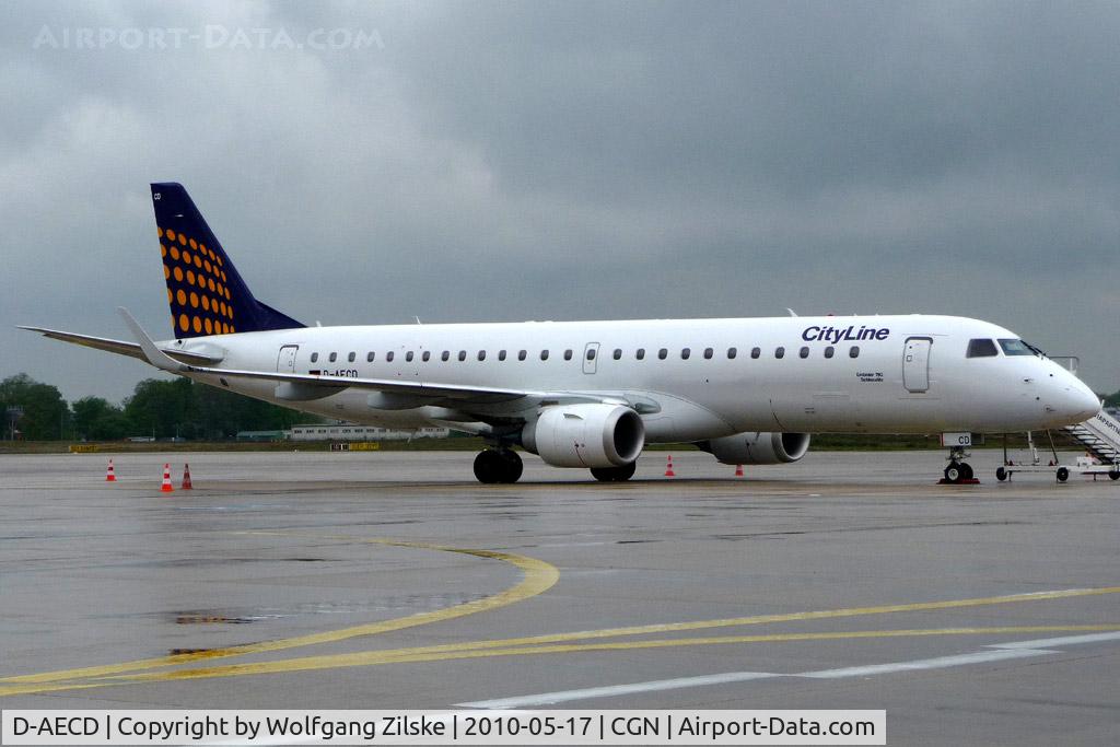 D-AECD, 2010 Embraer 190LR (ERJ-190-100LR) C/N 19000337, visitor