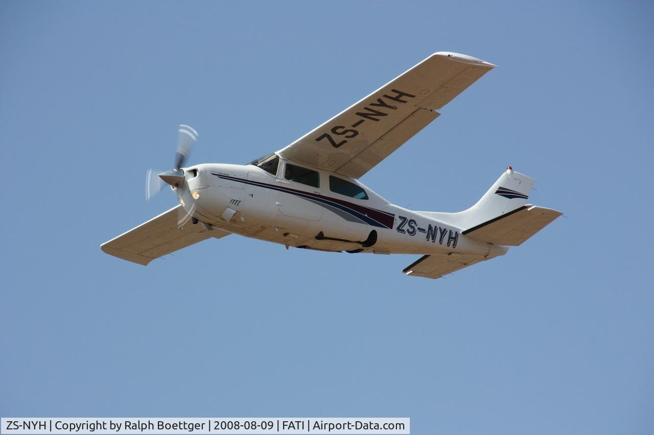 ZS-NYH, Cessna T210L Turbo Centurion C/N 210-61236, Aircraft exported to South Africa as ZS-NYH and filmed over a farm near Thabazimbi