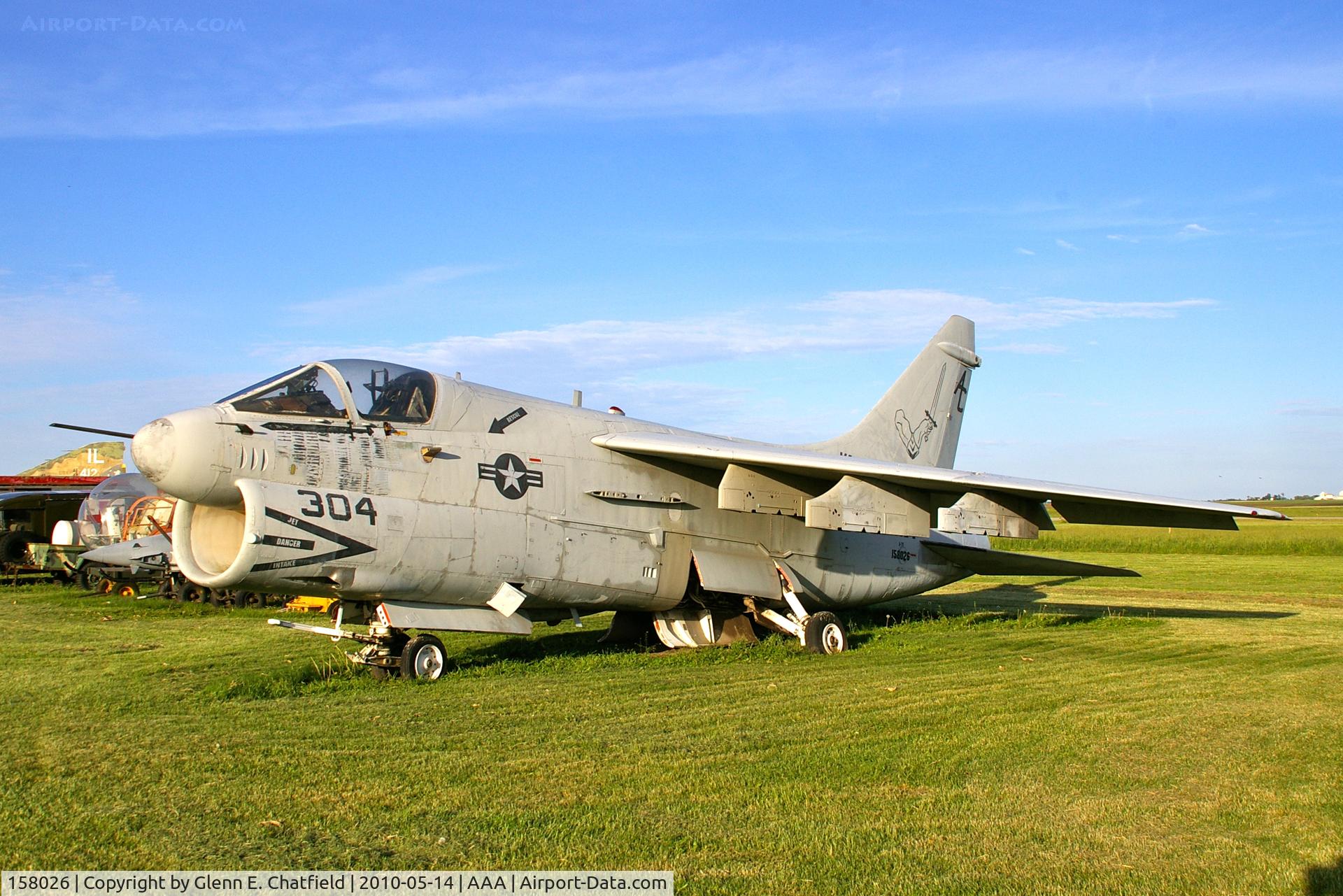 158026, LTV A-7E Corsair II C/N E-342, At the Heritage in Flight Museum