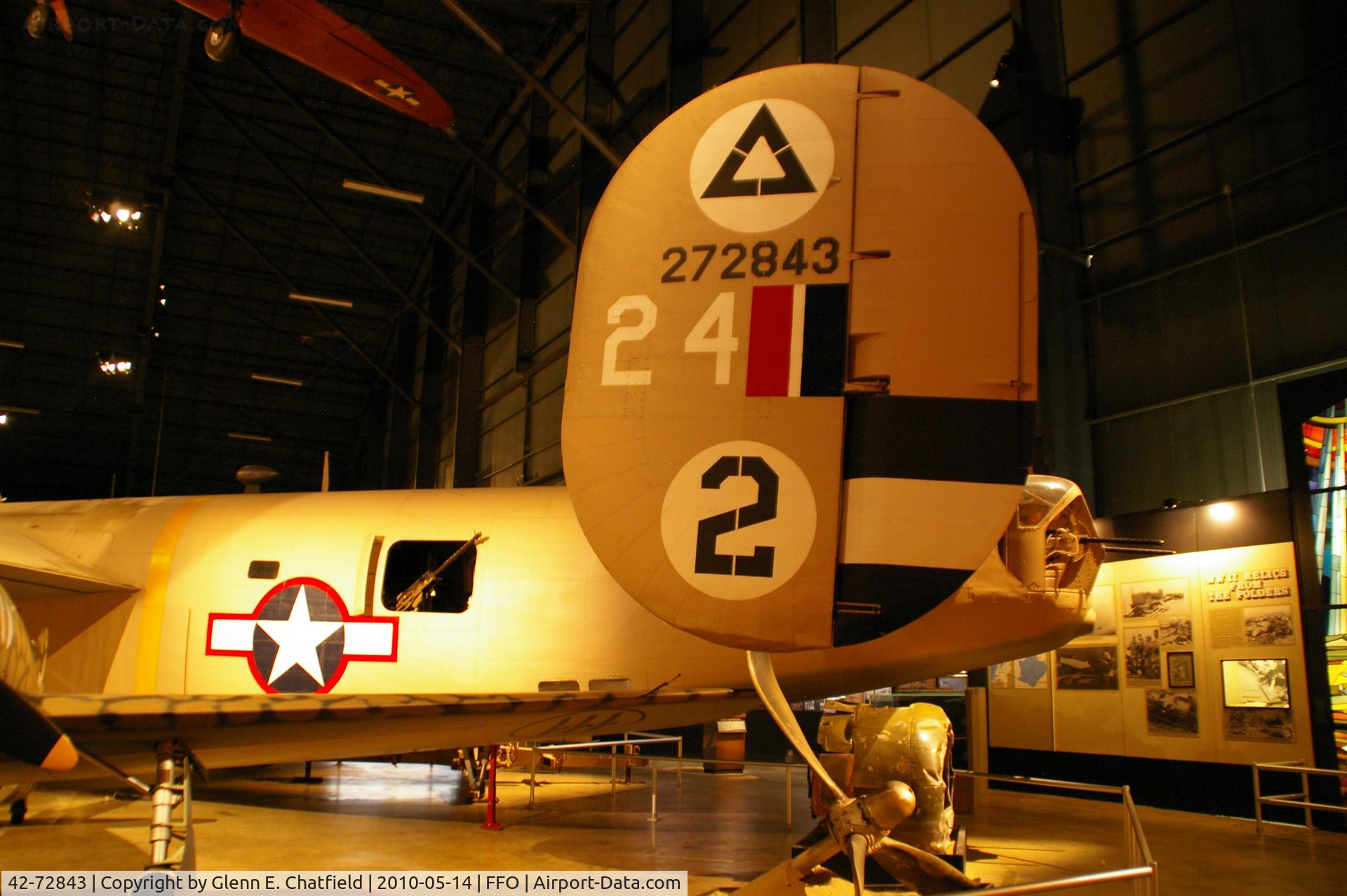 42-72843, 1942 Consolidated B-24D-160-CO Liberator C/N 2413, Tail section