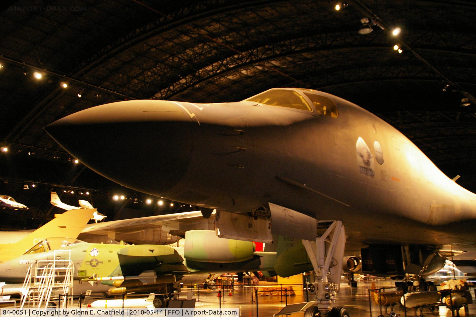 84-0051, 1984 Rockwell B-1B Lancer C/N 11, AT the National Museum of the USAF