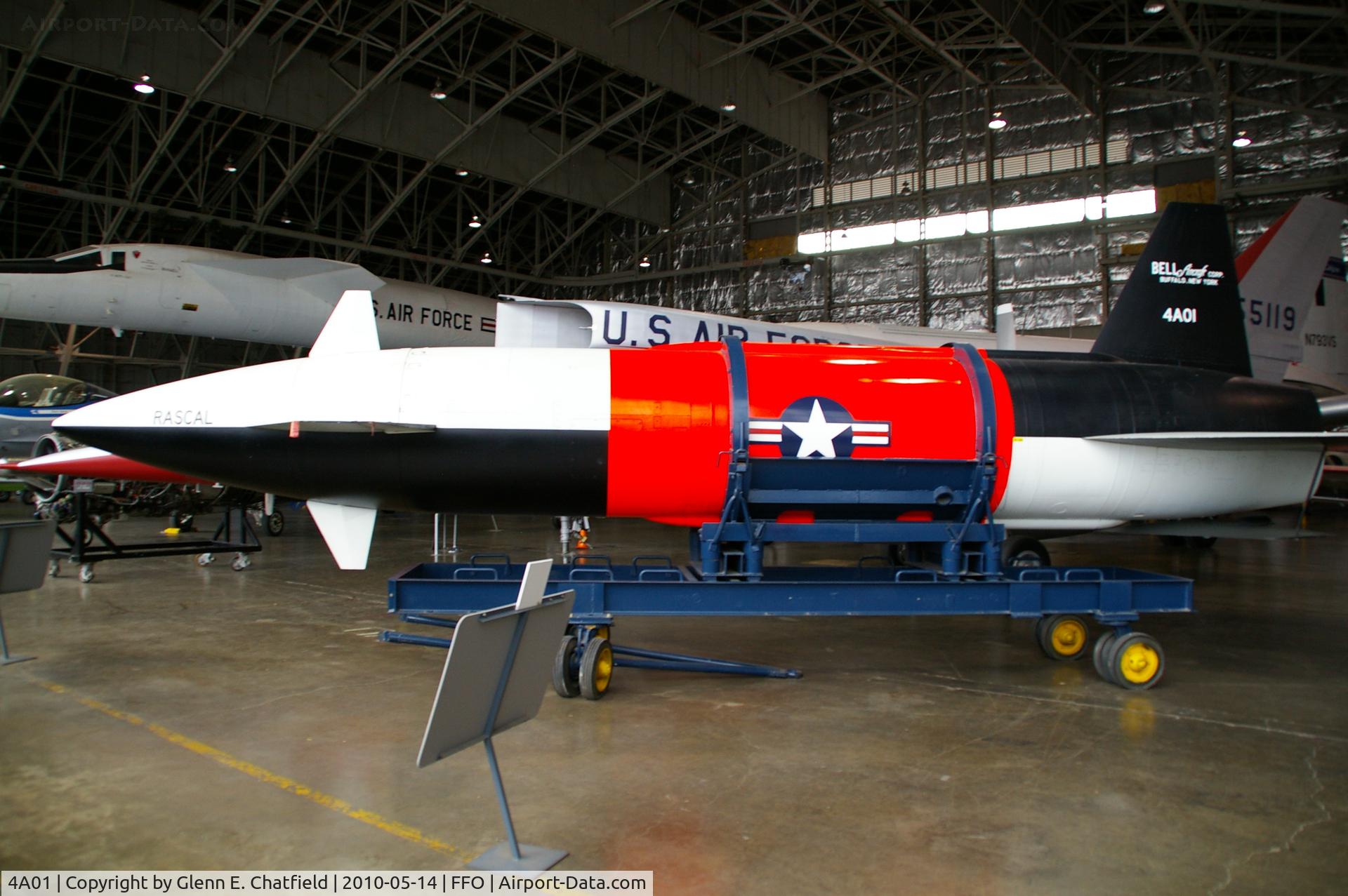 4A01, Bell XGAM-63 Rascal C/N Not found 4A01, XGAM-63 Rascal.  Originally designated B-63.  At the  USAF Museum
