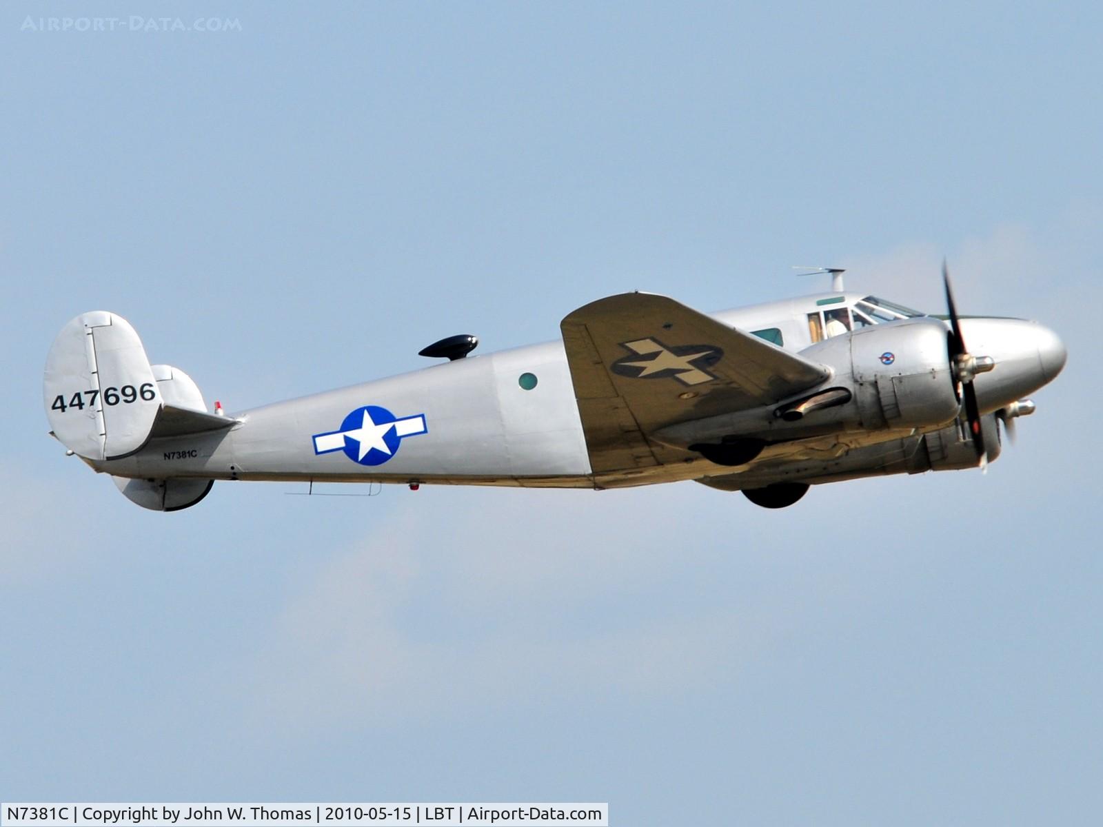 N7381C, 1944 Beech C18S C/N 8104, Mid-Atlantic Fly-In and Sport Aviation Convention