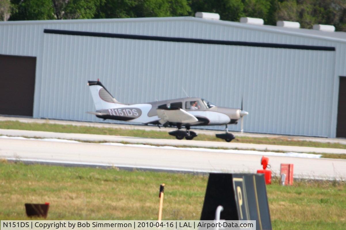 N151DS, 1975 Piper PA-28-151 C/N 28-7515287, Landing on 9 during Sun N Fun 2010 at Lakeland, FL.