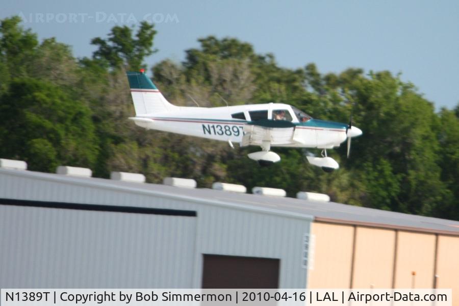N1389T, 1972 Piper PA-28-180 C/N 28-7205292, Arriving at Lakeland, FL during Sun N Fun 2010.
