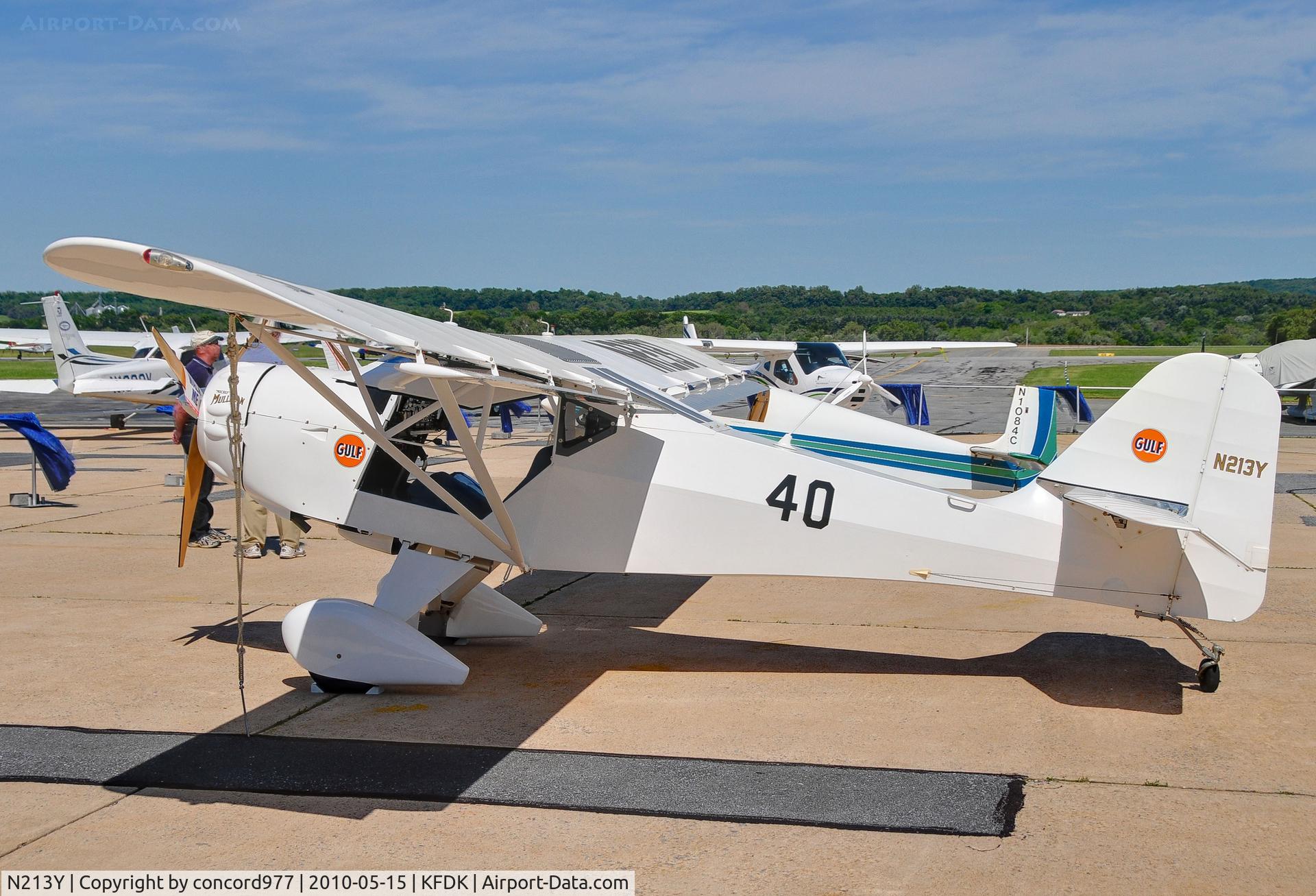 N213Y, 1998 Skystar Kitfox Model 4-1200 C/N 1663, Seen at KFDK on 5/15/2010.