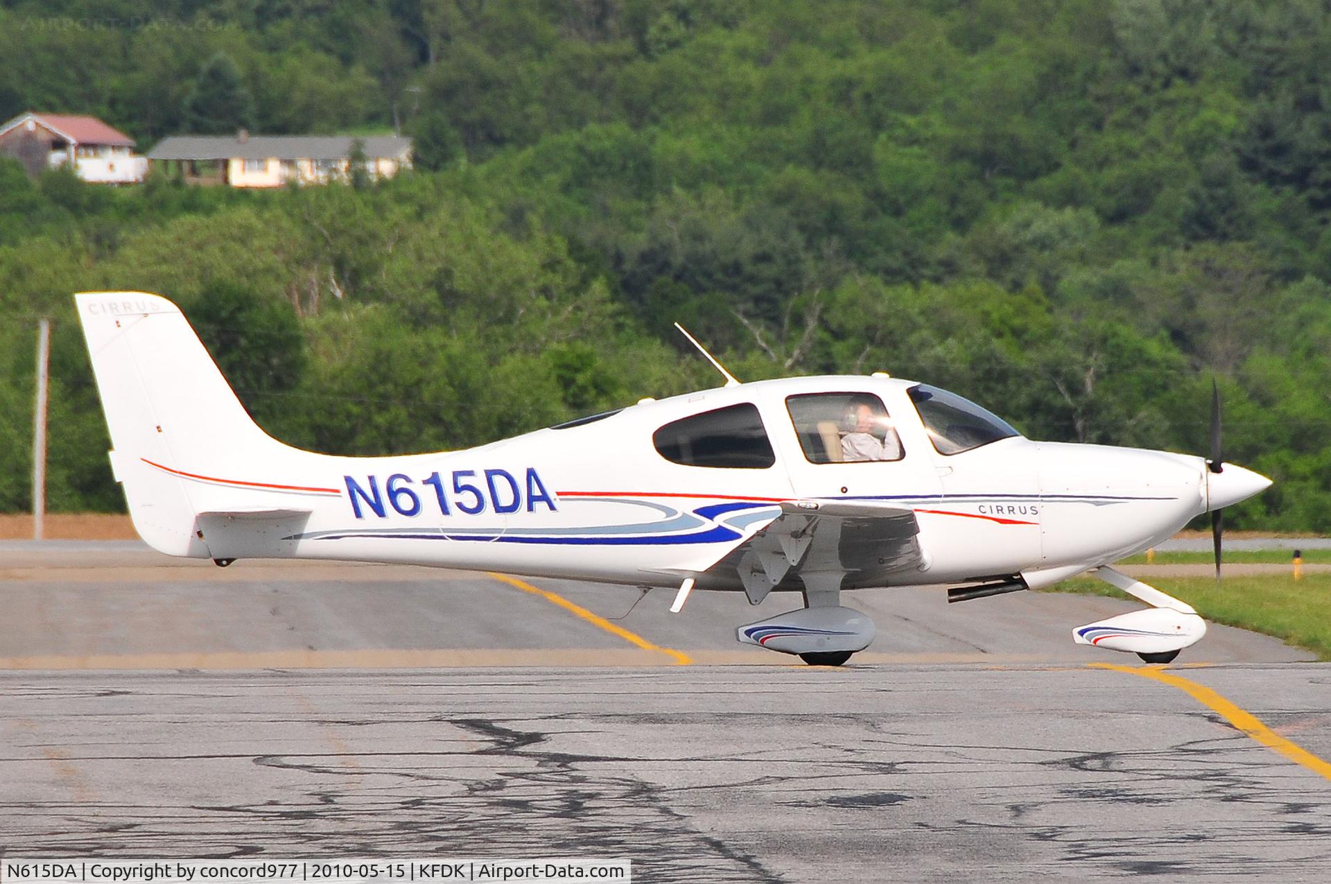 N615DA, 2007 Cirrus SR20 C/N 1853, Seen at KFDK on 5/15/2010.