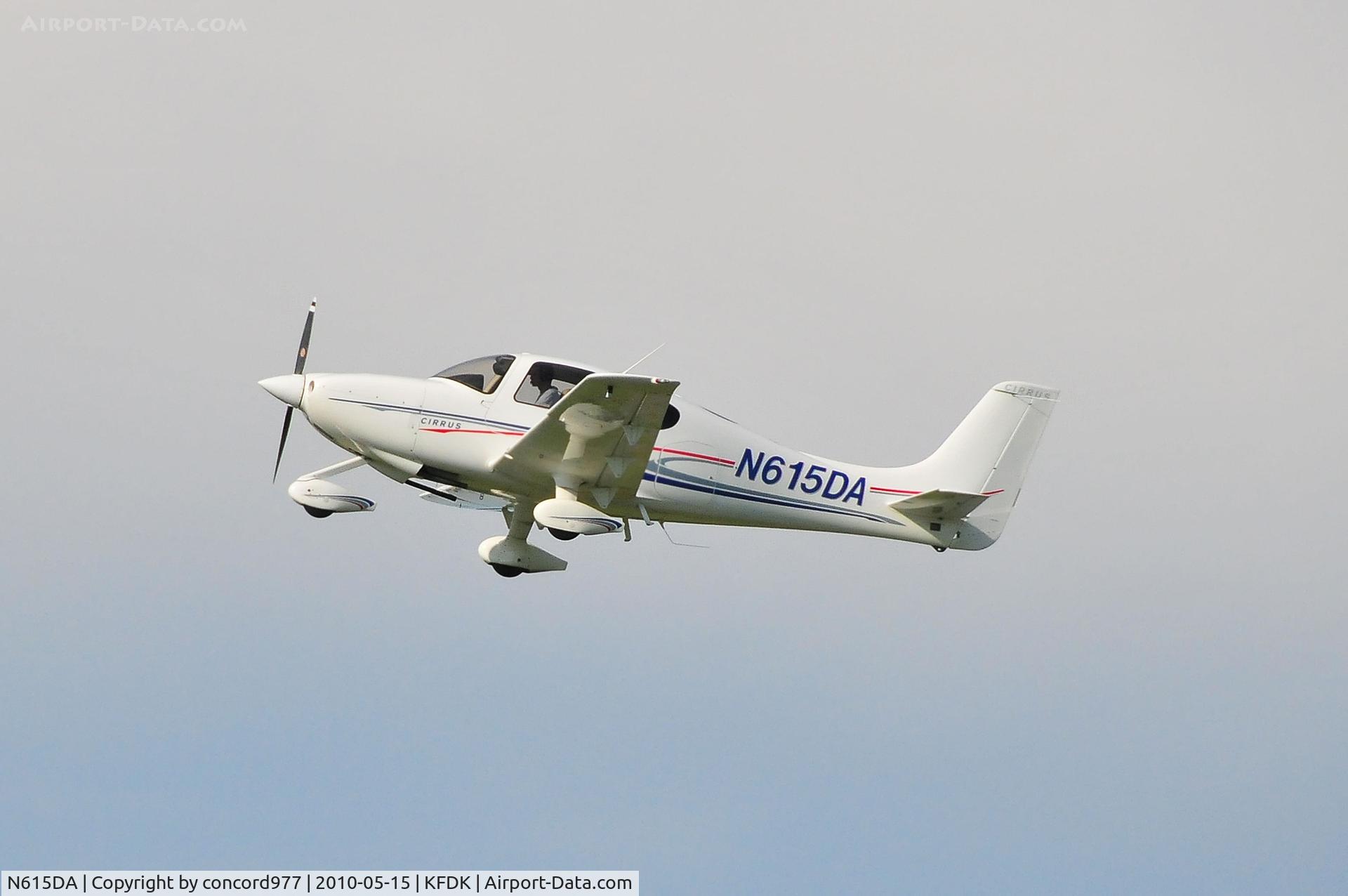 N615DA, 2007 Cirrus SR20 C/N 1853, Seen at KFDK on 5/15/2010.